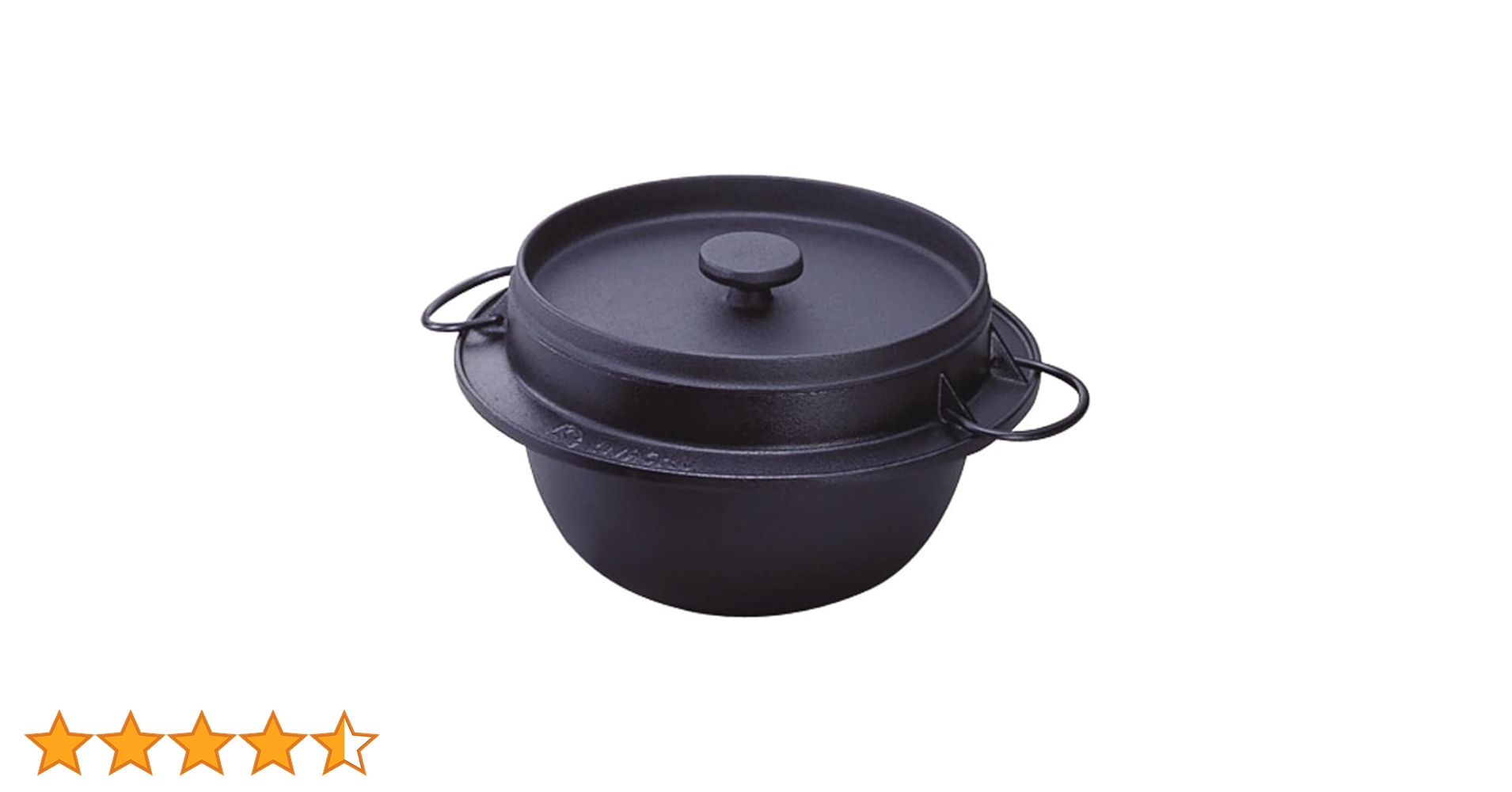 Amazon｜岩鋳 Iwachu ごはん鍋 5合炊 黒 内面ホーロー加工 IH